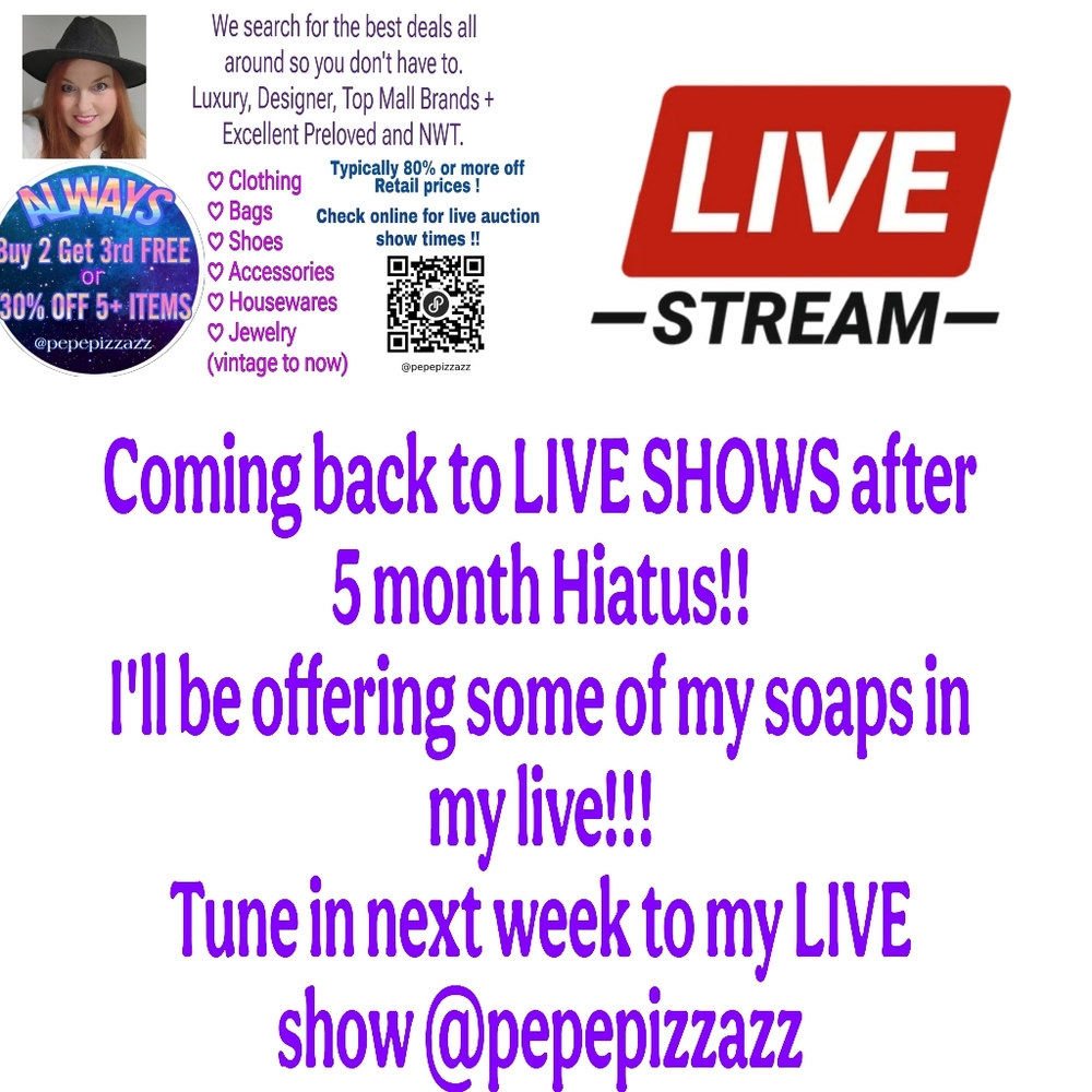 LIVE SHOW WITH PEPEPIZZAZZ NEXT WEEK!! TUNE IN!!
